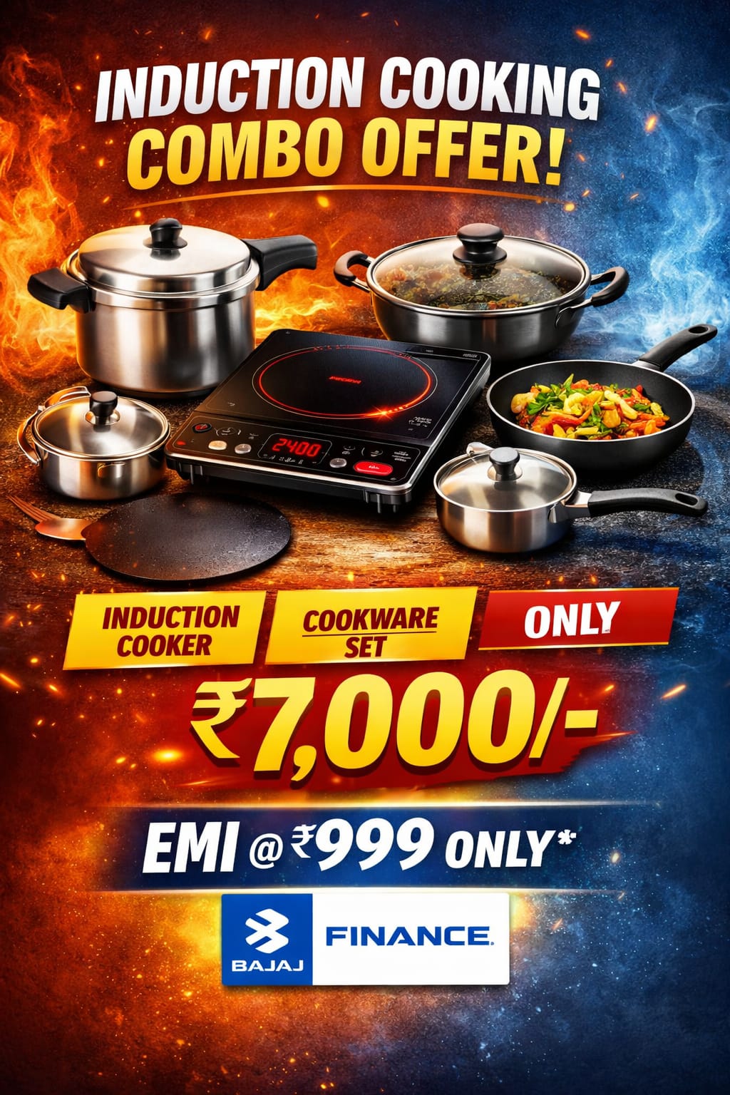 Induction Cooking Combo
