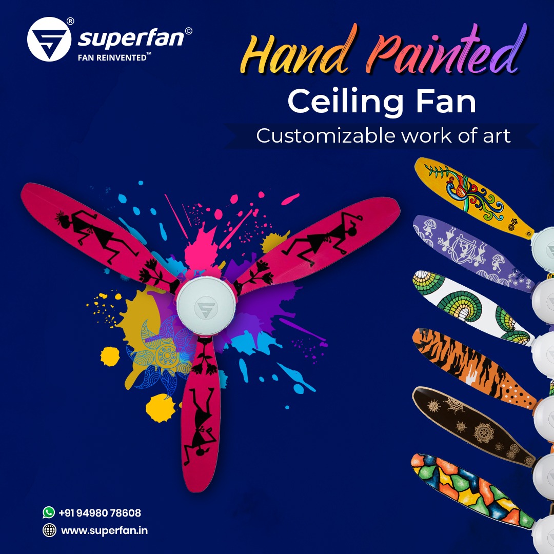 Superfan Hand Painted Fan